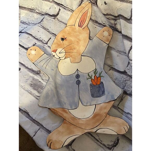 Oh Peter! Easter Bunny Ceramic Platter 16”by 9” - Picture 5 of 10